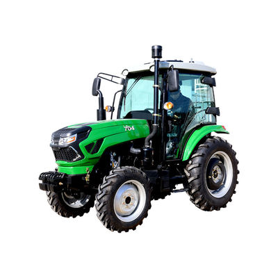 70HP Front Loader Trailer Four Wheel-Tractor met Landbouwmachinesdelen