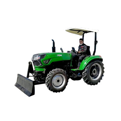 70HP Front Loader Trailer Four Wheel-Tractor met Landbouwmachinesdelen