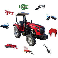 4wd de landbouw Blauwe Tractor met 4 wielen van de Landbouwbedrijftractor 60hp met Delen
