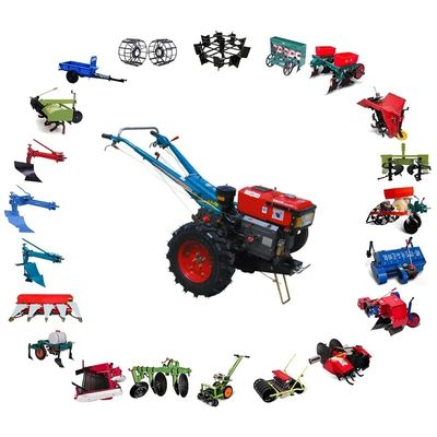 4WD de Tractor 8hp 680mm van de landbouwhand het Kleine Materiaal van de Landbouwhulpmiddelen