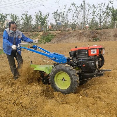 Multifunctionele het Lopen Landbouwbedrijftractor 2 Wielenhand het Lopen Tractor 20hp