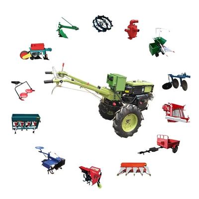 12hp het lopen van Landbouwbedrijftractor 18hp Mini Diesel Walking Hand Tractor 16hp